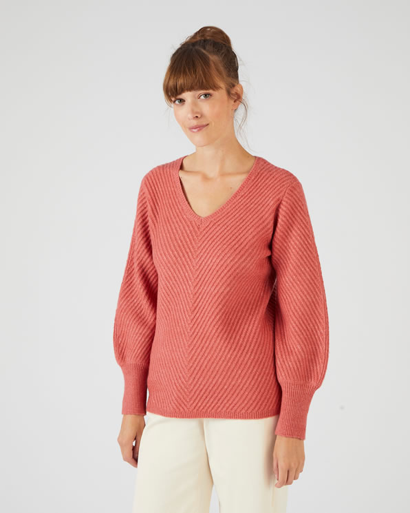 Pull jeu de maille fantaisie laine mélangée Thermolactyl