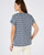 T-shirt met gevlamde botanische print