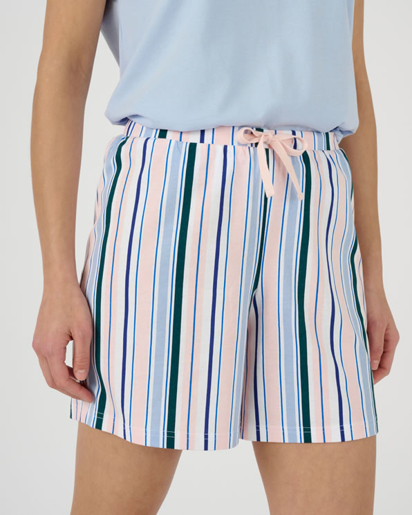 Pyjamashort in zuiver kamkatoen