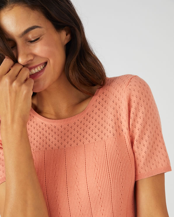 Pull maille ajourée