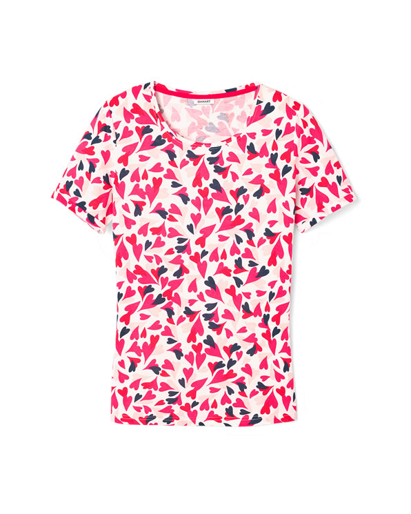 Pyjamashirt van zuiver gekamd katoen