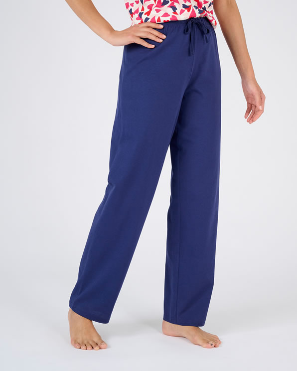 Pyjamabroek van zuiver gekamd katoen