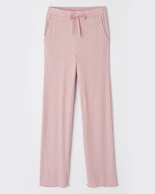 Pyjama van pointelle-breisel