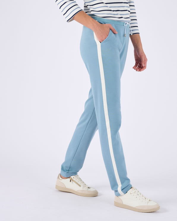 Losvallende fleece broek bouclette binnenkant