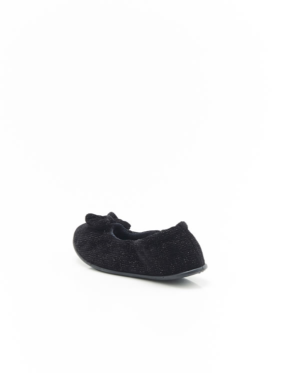 Fluwelen ballerina's voor binnen