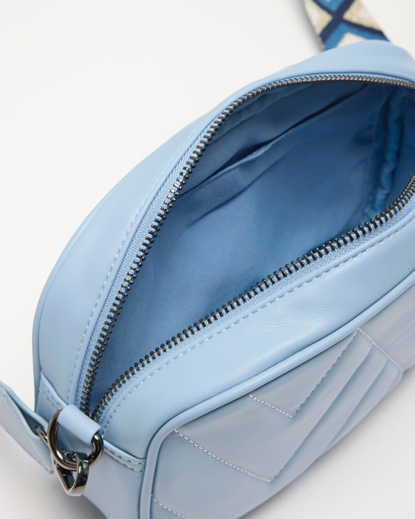Gewatteerde tas met verwisselbare schouderbanden