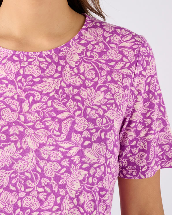 T-shirt en lin mélangé