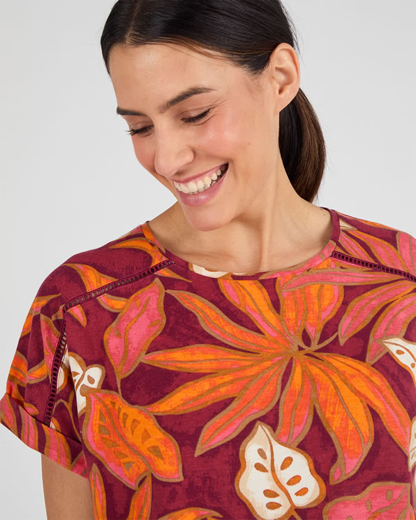 T-shirt imprimé tropical Climatyl