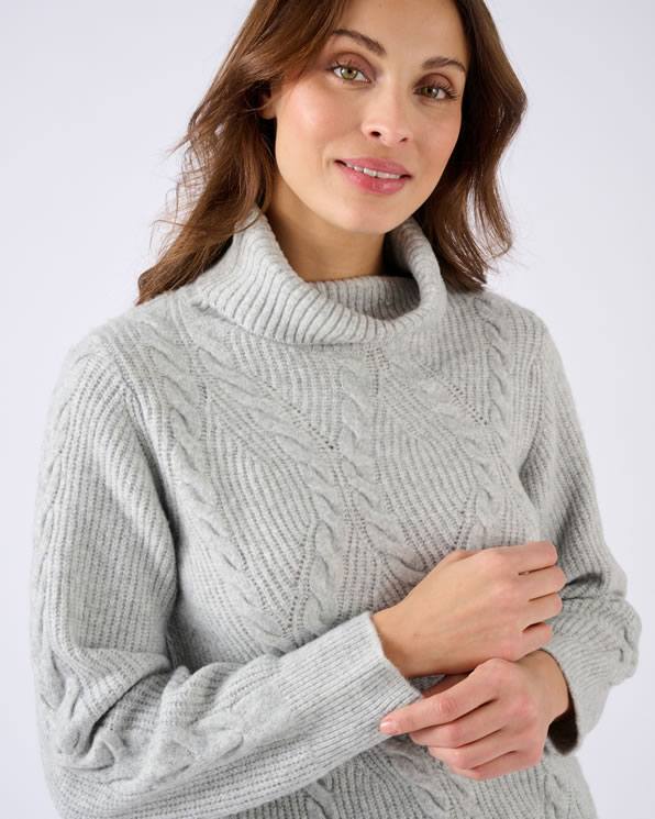 Pull col roulé torsadé Thermolactyl