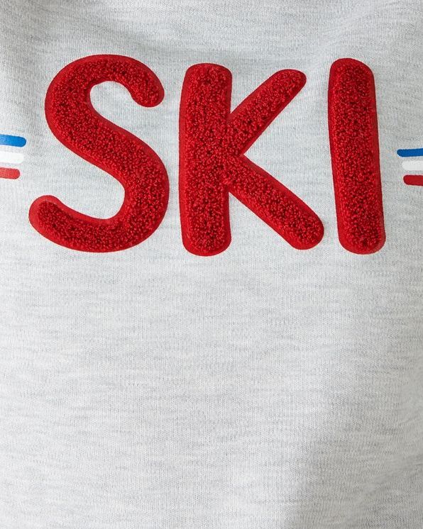 Damessweater SKI in geruwd molton, Thermolactyl®