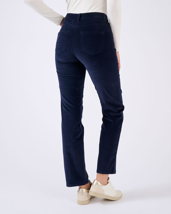 Fluwelen milleraies broek Perfect Fit by Damart