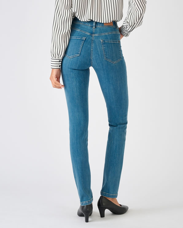 Jeans straight fit 7/8 Perfect Fit by Damart