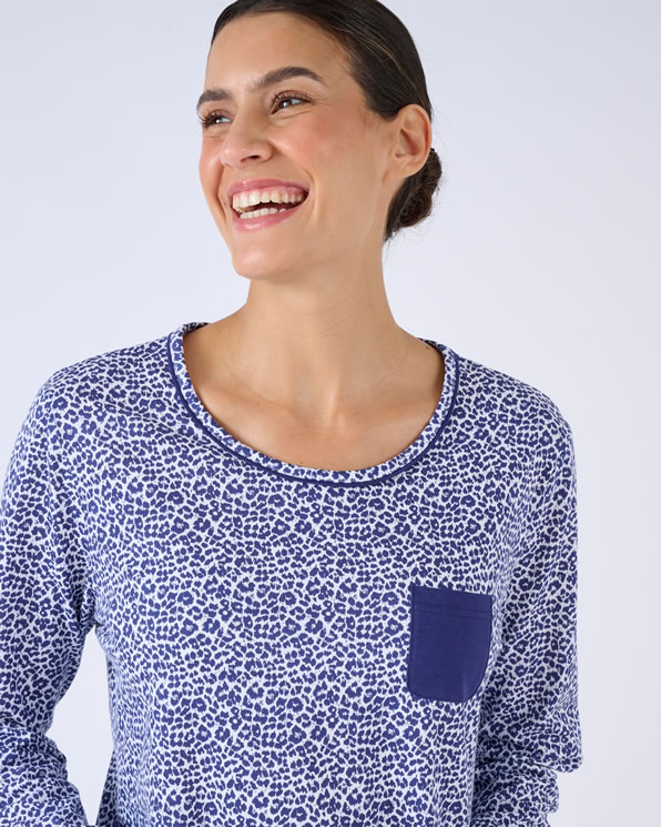 Chemise de nuit en pur coton