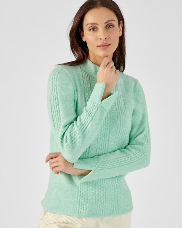 Pull in donzig fantasietricot, gerecycleerde vezels