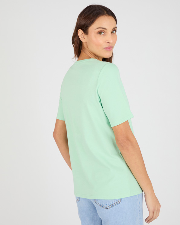 T-shirt jersey tricot bladermotief