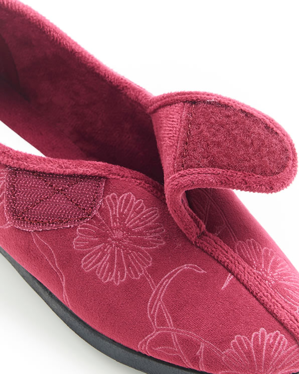 Pantoffel met velcro-sluiting