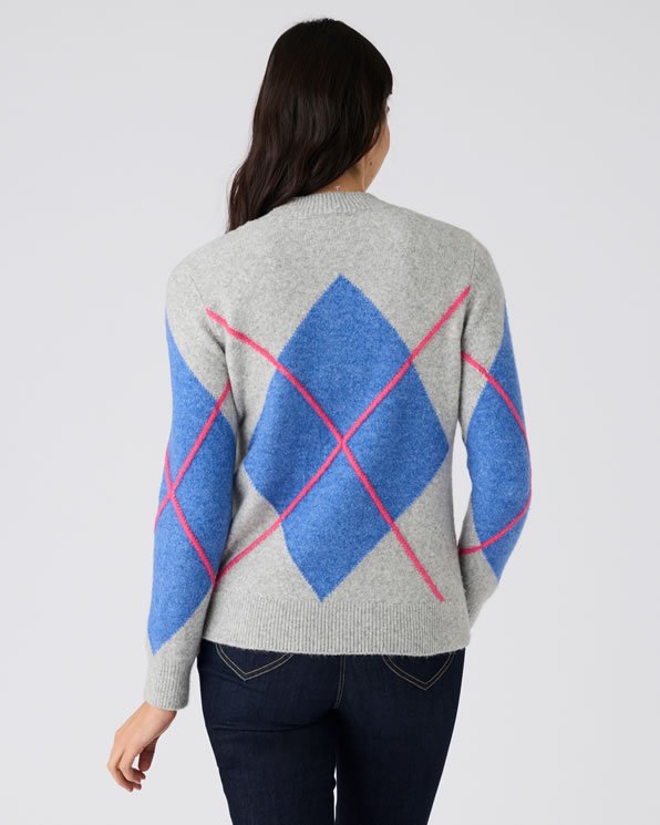 Trui jacquard tricot met Thermolactyl-label