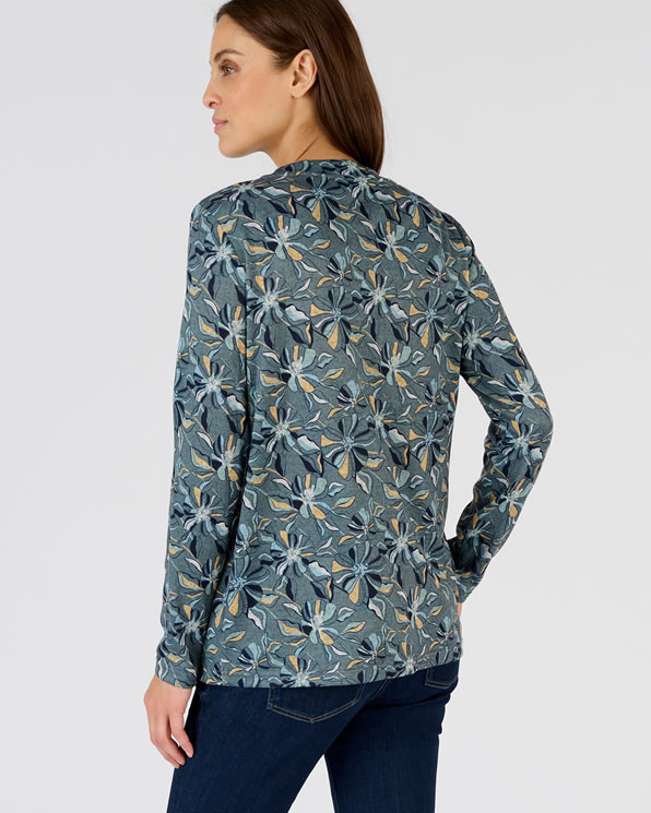 T-shirt geborsteld warm tricot