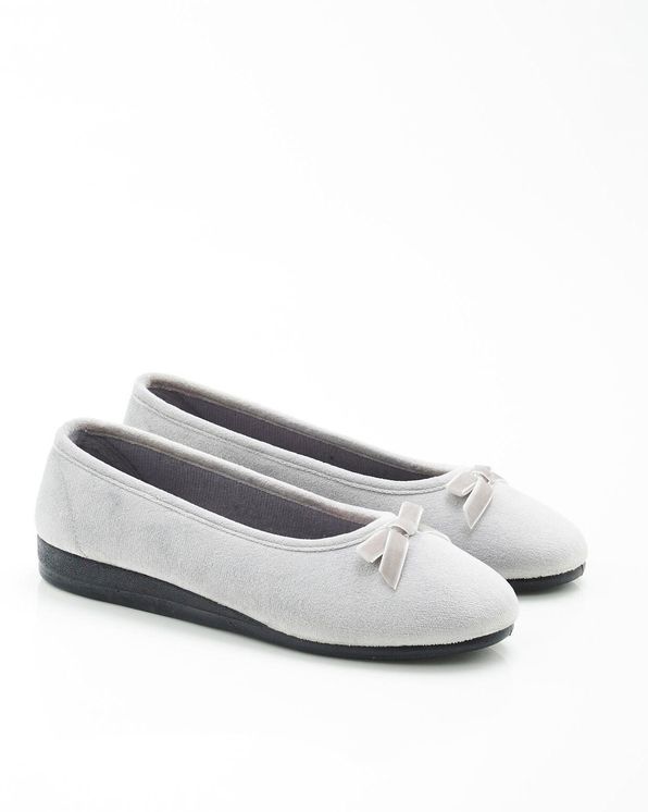 Ballerines aspect velours