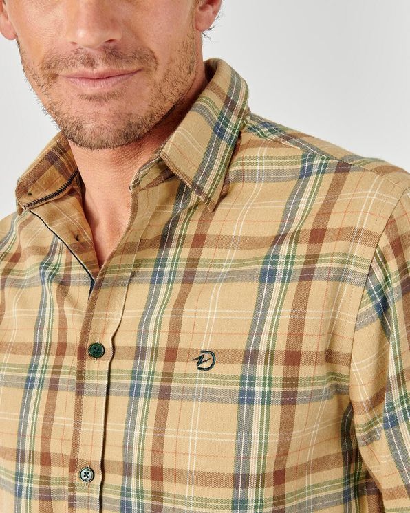 Chemise à carreaux à technologie Solucell Air™ pour homme en orange Chemise à carreaux à technologie Solucell Air™ pour homme en orange