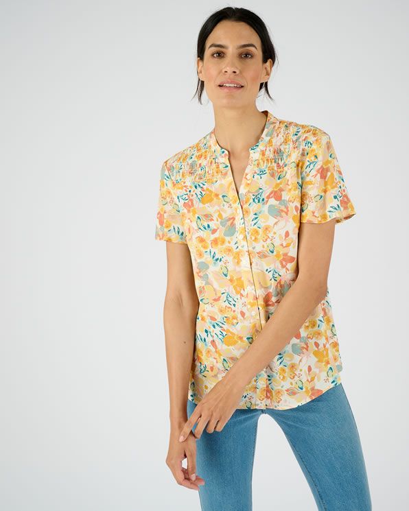 Gesmokte blouse, Climatyl®