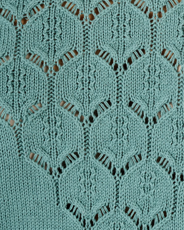 Pull maille pur coton ajourée