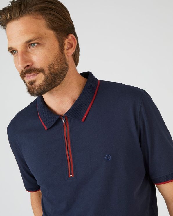 Polo manches courtes à col zippé Climatyl