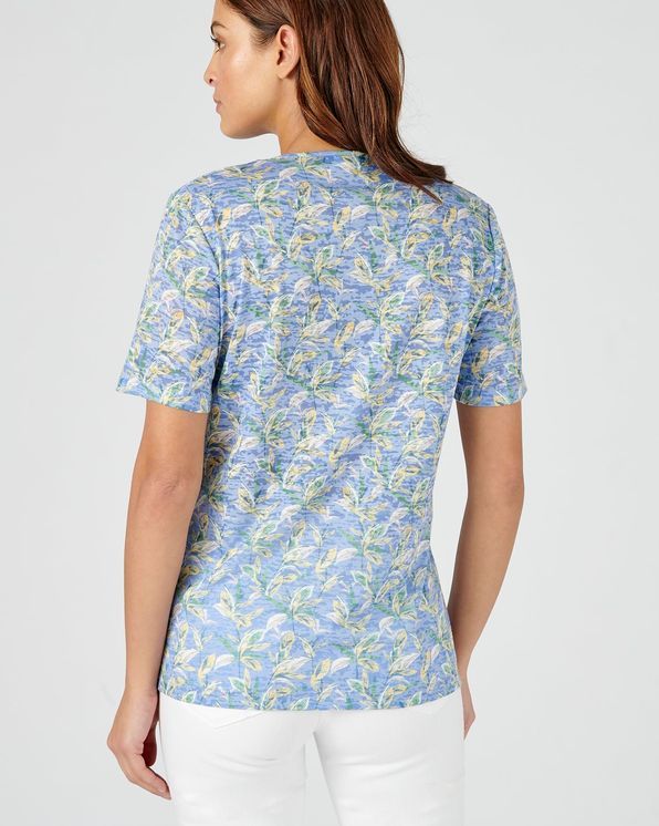 T-shirt maille dévorée imprimée