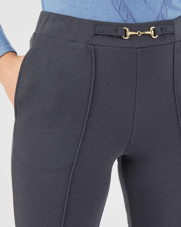 Pantalon rechte snit gebreid milano Thermolactyl