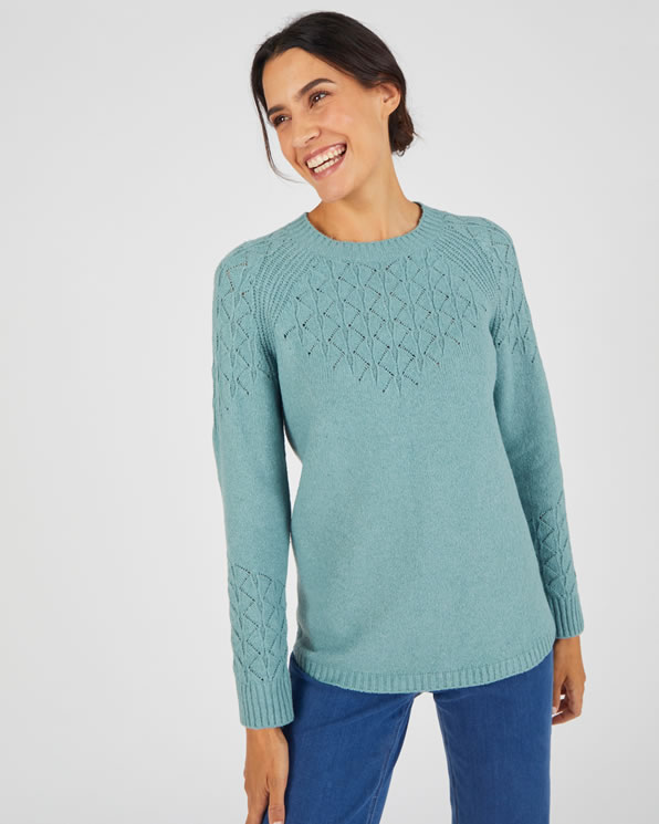 Pull maille fantaisie