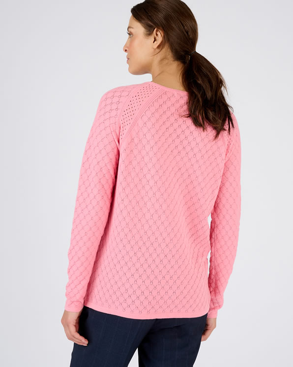 Pull ajouré à base de coton biologique