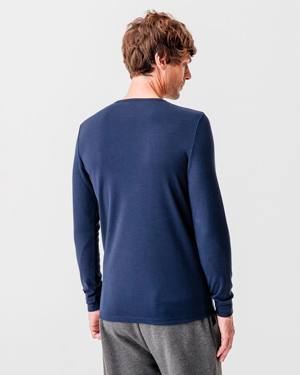T-shirt col V, maille interlock Thermolactyl