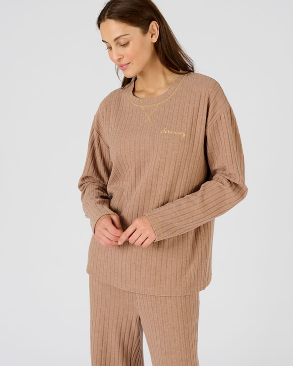 Pyjama Thermolactyl en maille côtelée