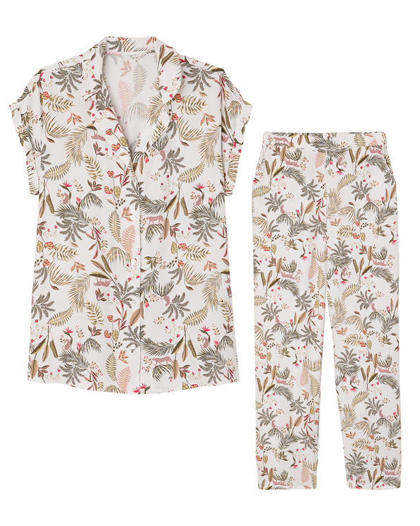 Pyjama van zuivere viscose