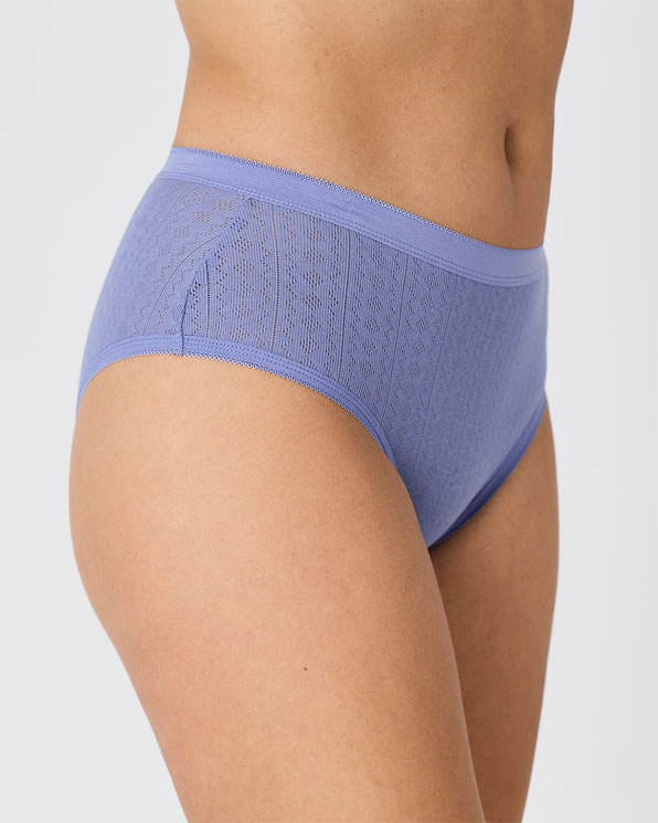 Lot de 3 culottes maxi maille pointelle