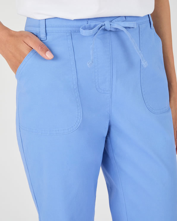Pantacourt coton stretch