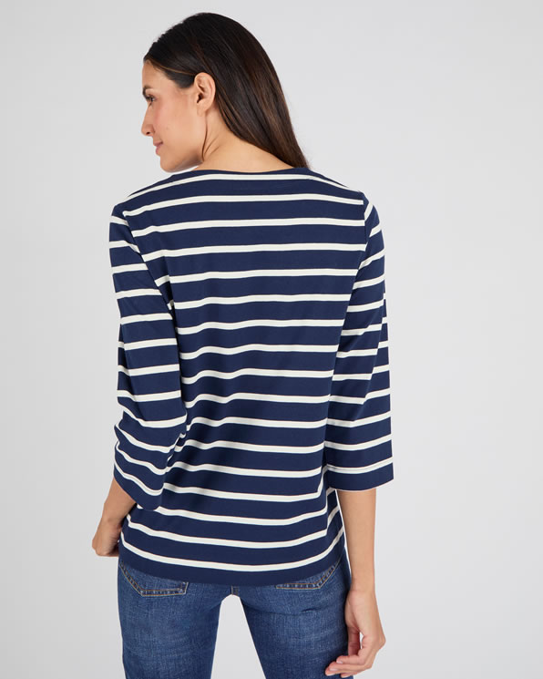 T-shirt rayé pur coton