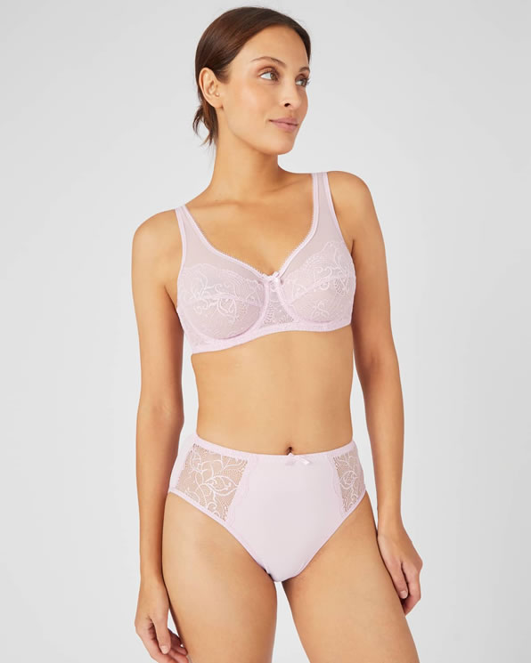 MIDI-slip “LEA” microvezel en kant