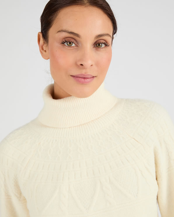 Trui tricot met siersteek Thermolactyl