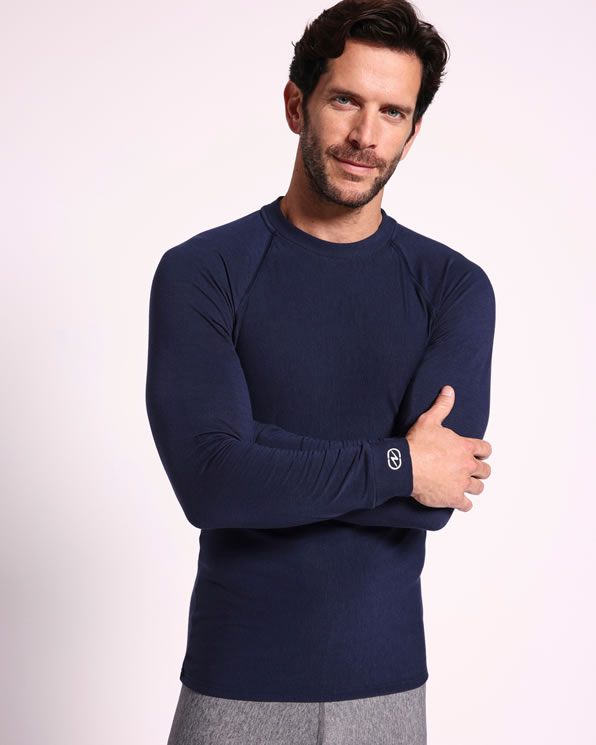 T-shirt met ronde hals, Comfort Thermolactyl® 4, heren