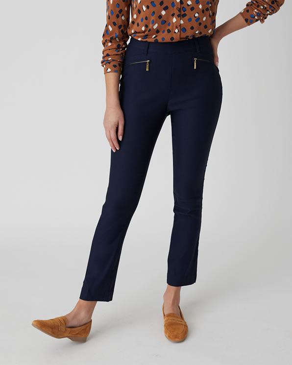 Pantalon 7/8ème enfilable toile stretch