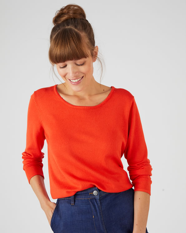 Pull in soepel tricot, effen of gebloemd