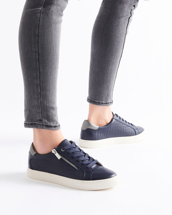 Tennis à lacets et zip côté Amortyl®