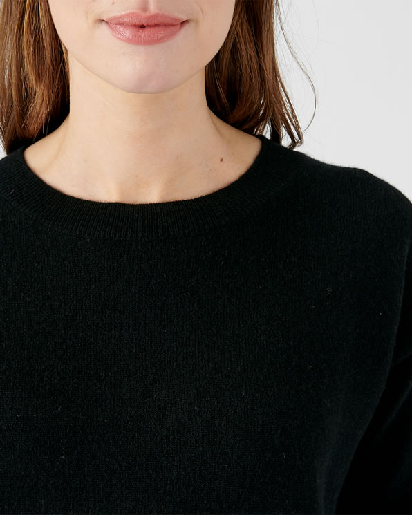 Pull col rond pur cachemire
