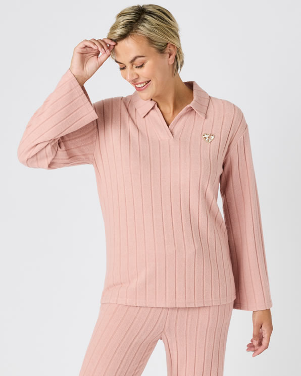 Pyjama Thermolactyl en maille côtelée