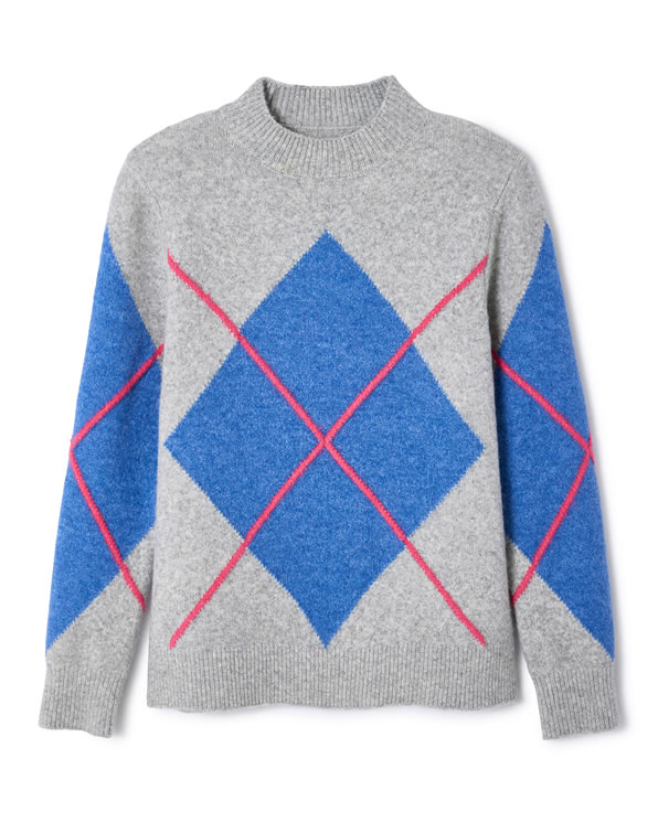 Trui jacquard tricot met Thermolactyl-label