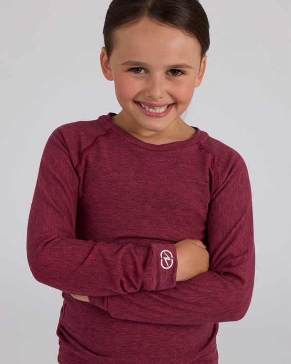 T-shirt met ronde hals, Comfort Thermolactyl 4, kids