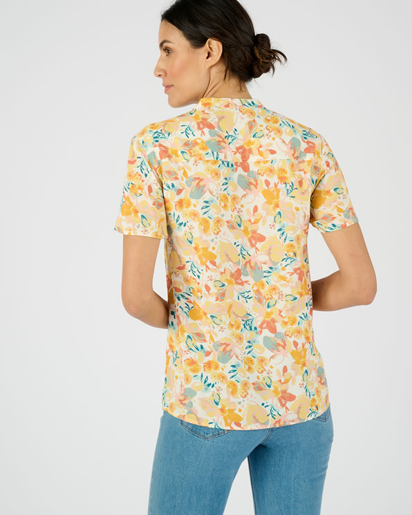 Overhemdblouse Climatyl met smokwerk