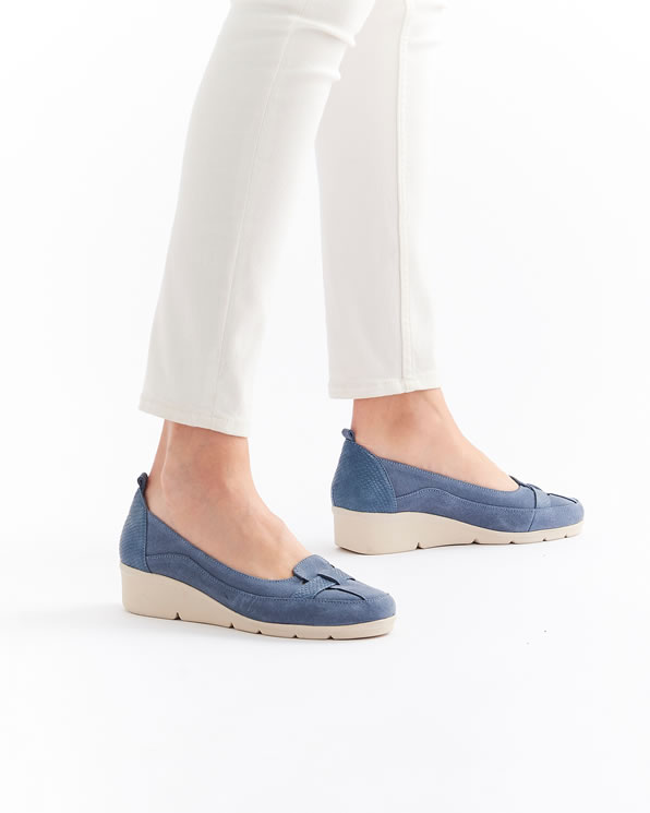 Mocassins fantaisie compensés Amortyl