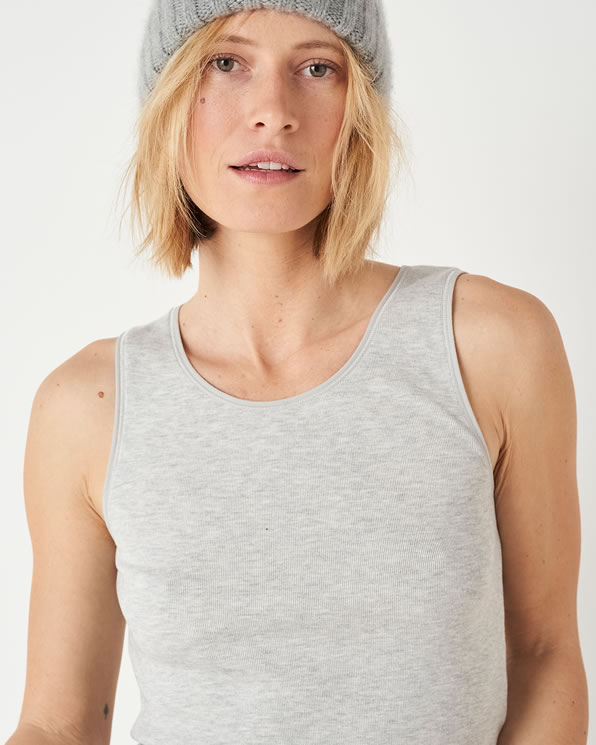Top zonder mouwen Klassiek tricot Thermolactyl